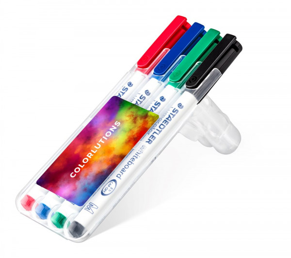 Lumocolor whiteboard pen, 4er Box